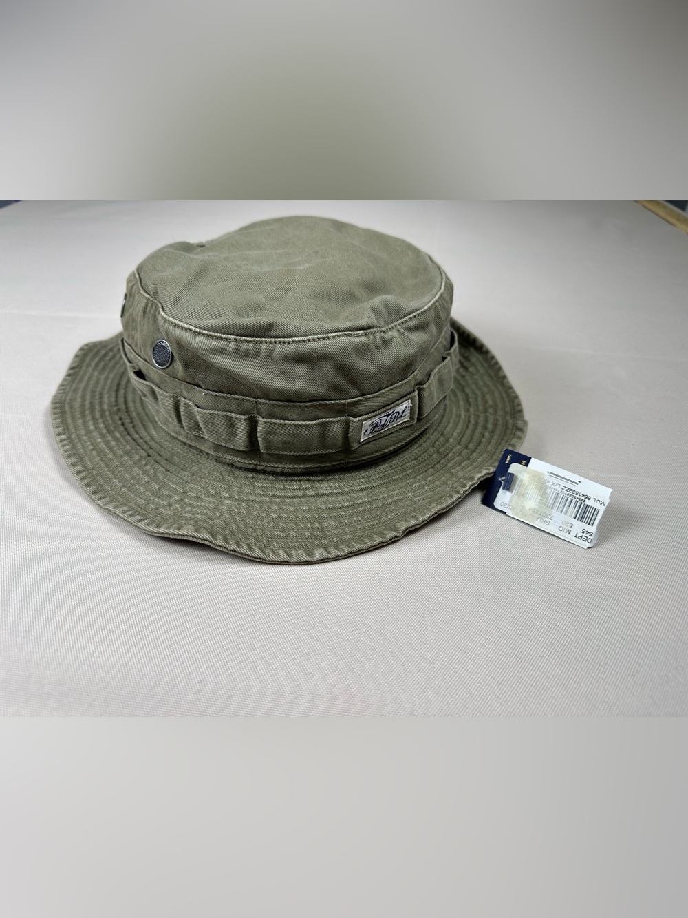 NWT Polo Ralph Lauren Olive Green Boonie Bucket Hat - Retro 90s Style L/XL